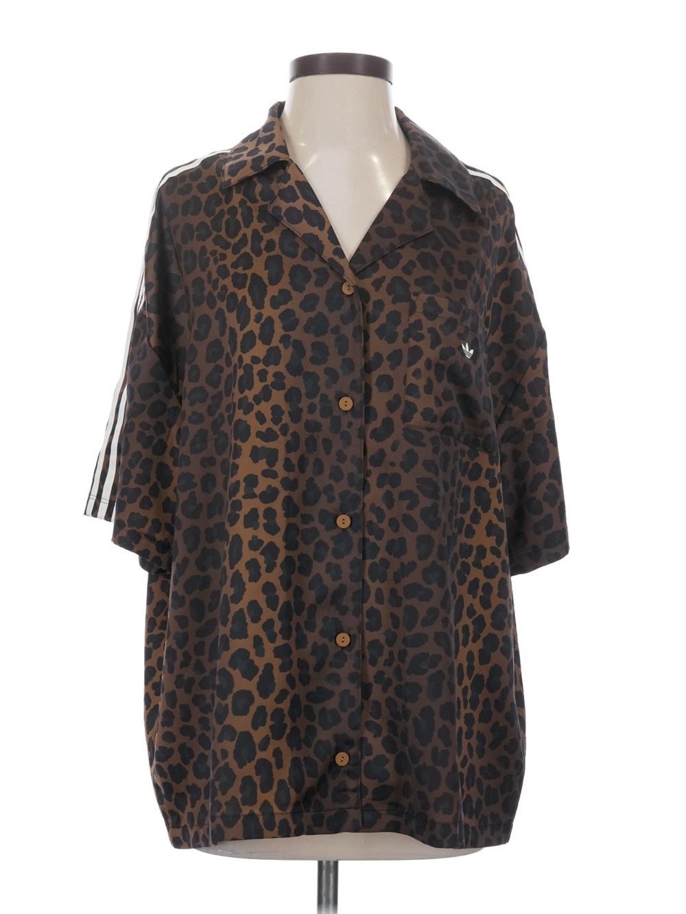 Adidas | Originals Women’s Animal Print Satin Shirt - Picture 7 of 10